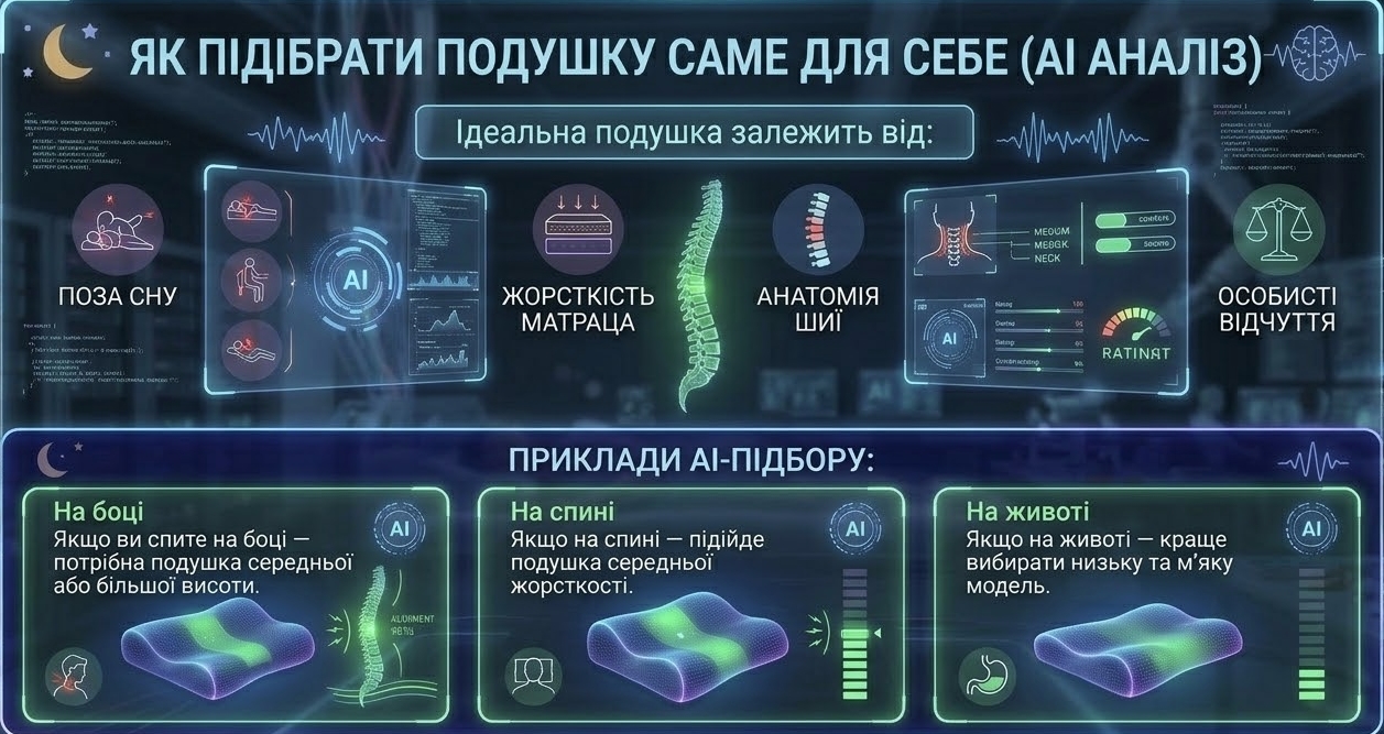 Як підібрати подушку саме для себе