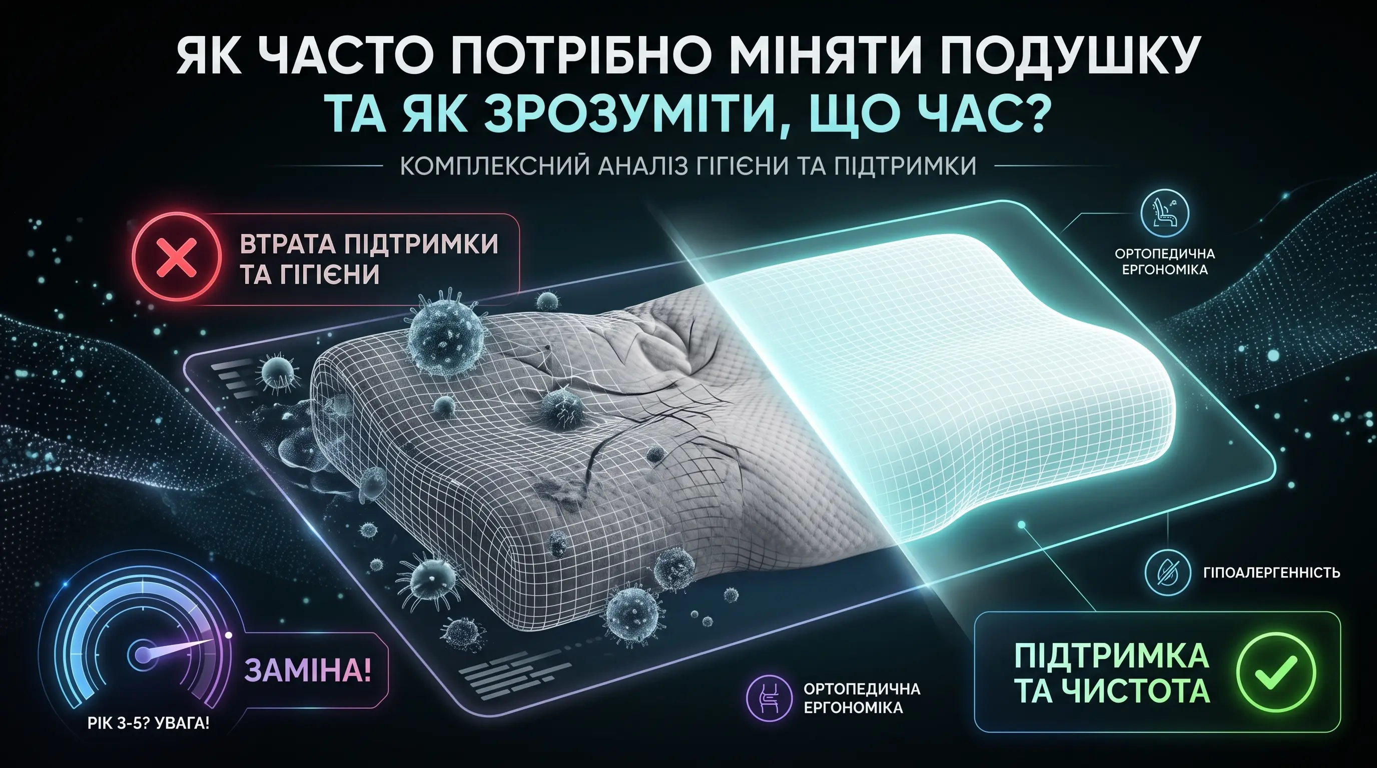 Як часто треба міняти подушку і як зрозуміти що пора