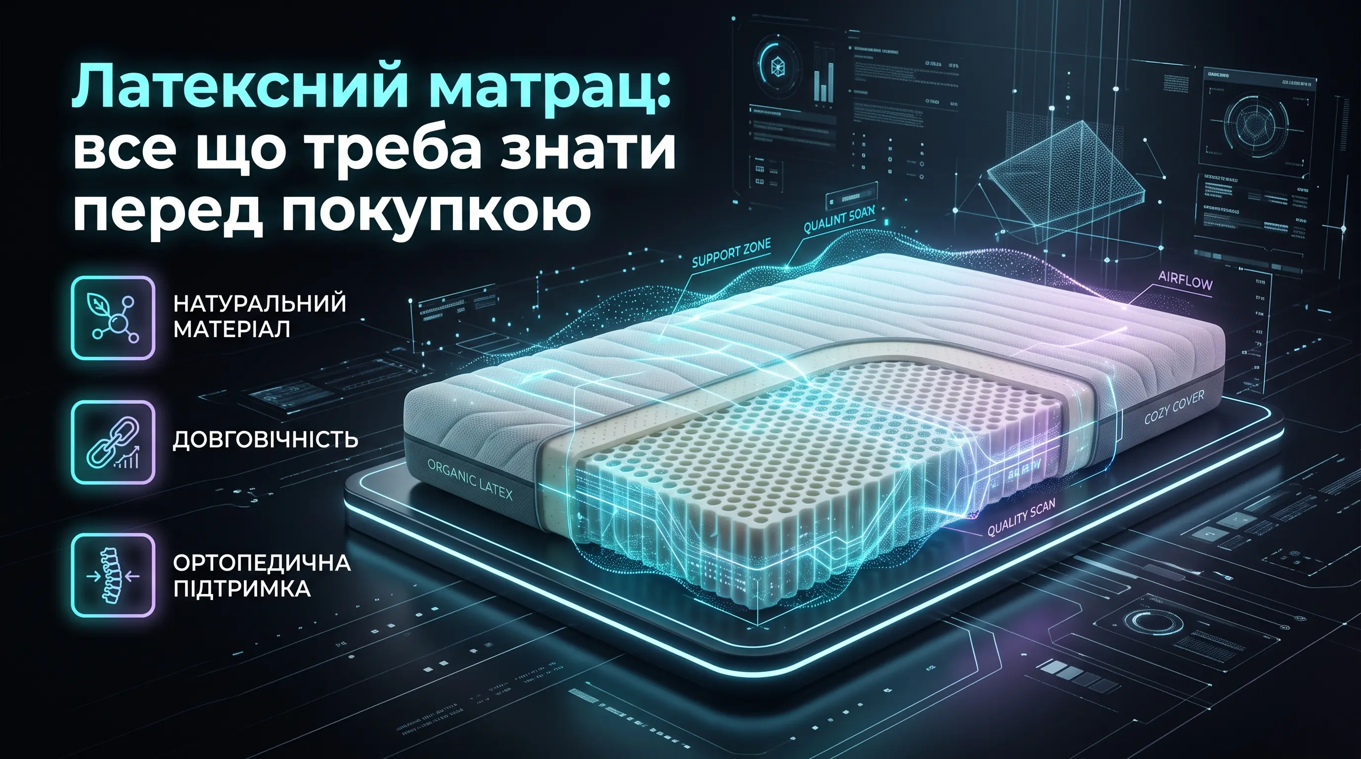 Латексний матрац: все що треба знати перед покупкою