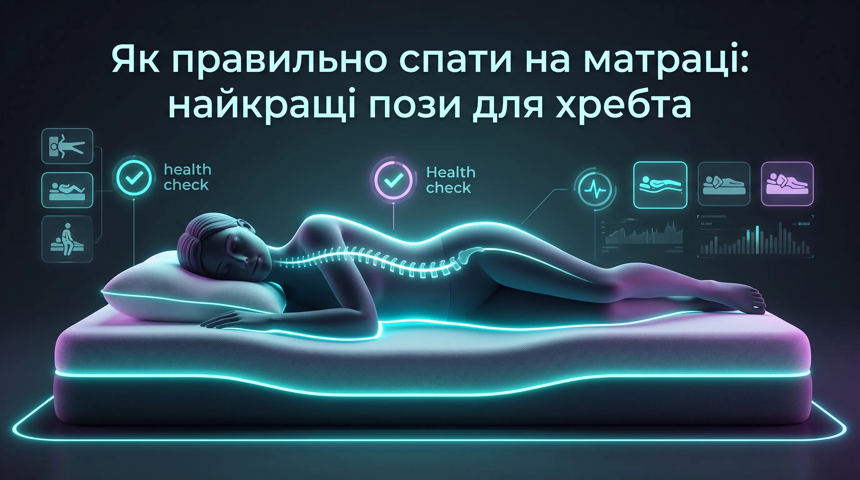 Як правильно спати на матраці: найкращі пози для хребта