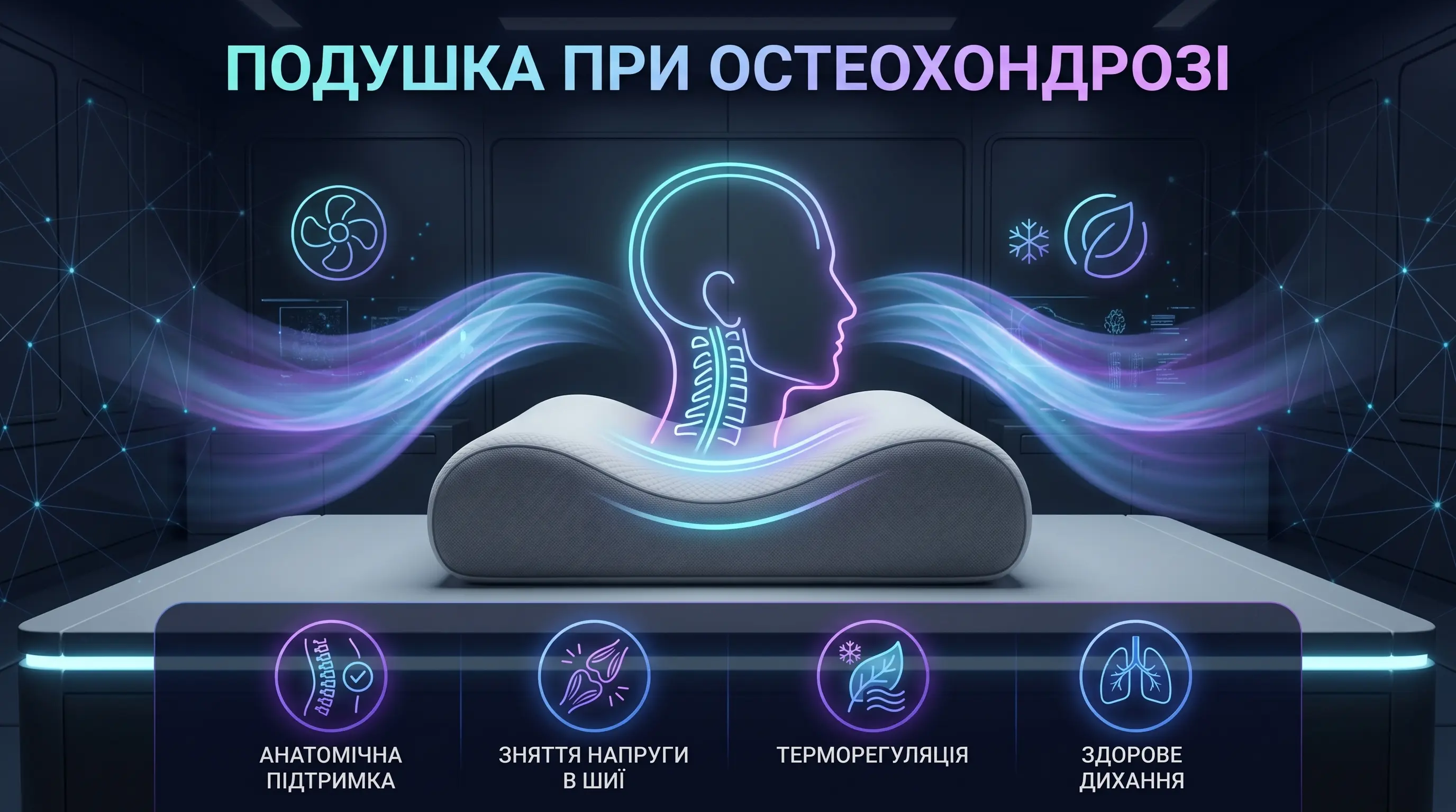 Подушка при остеохондрозі: яку вибрати і чому це критично важливо
