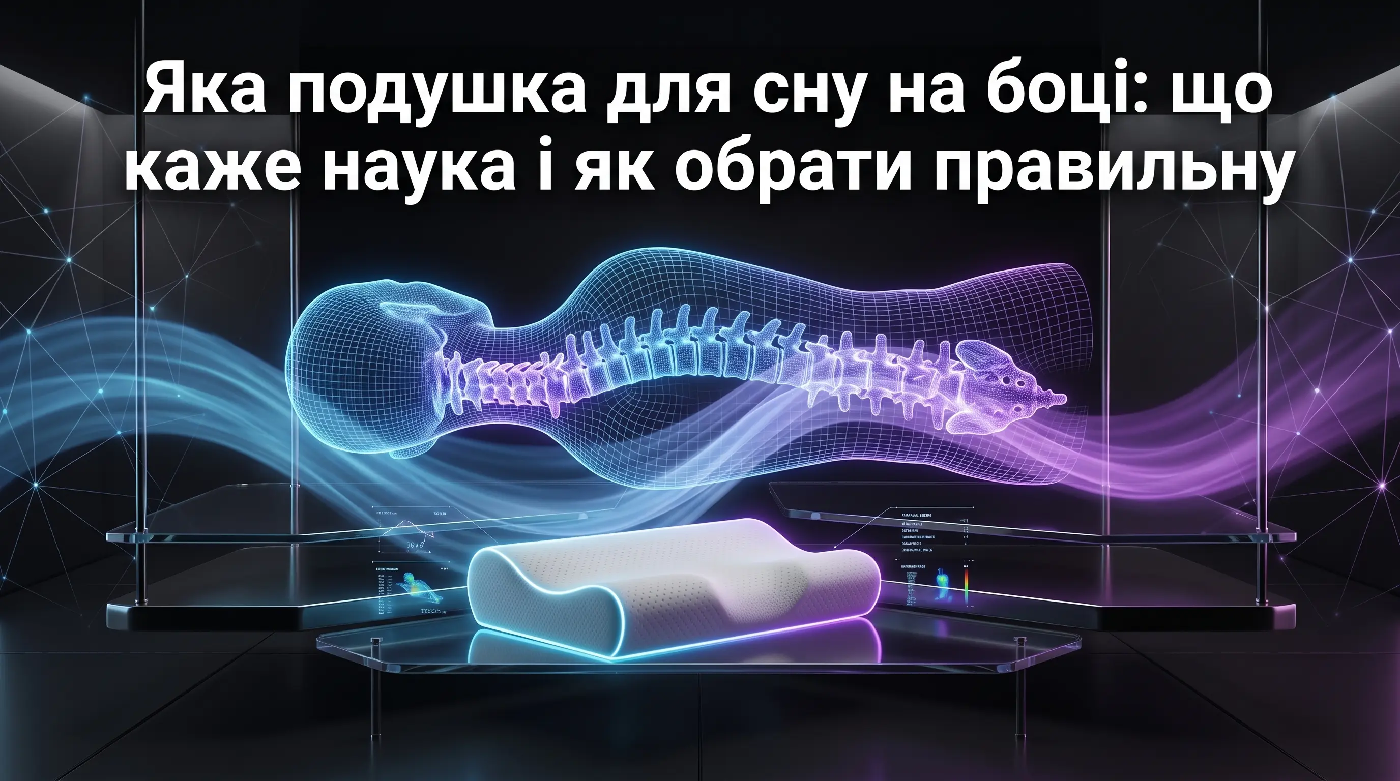 Яка подушка для сну на боці: що каже наука і як обрати правильну