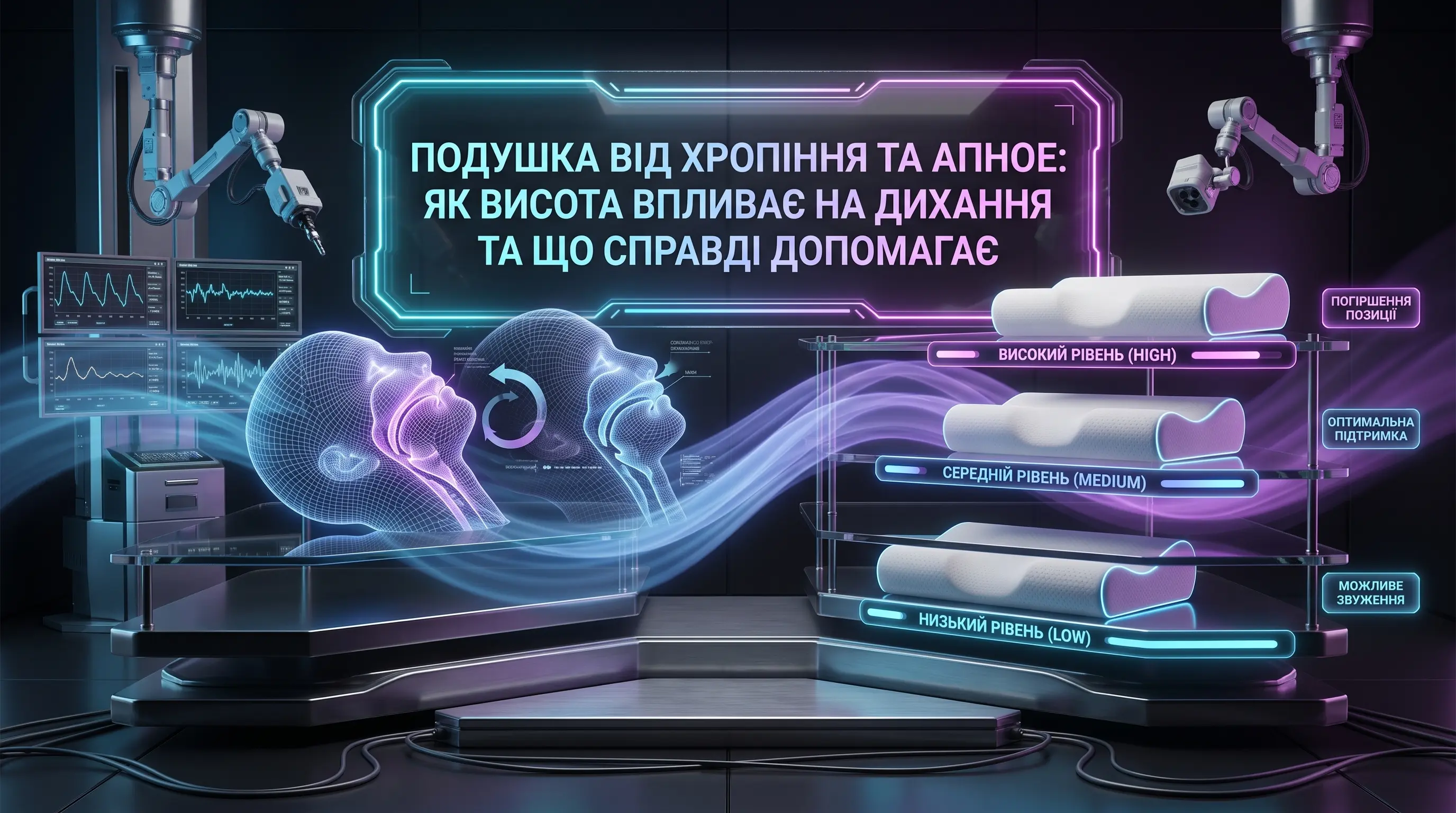 Подушка при хропінні і апное: як висота впливає на дихання і що реально допомагає
