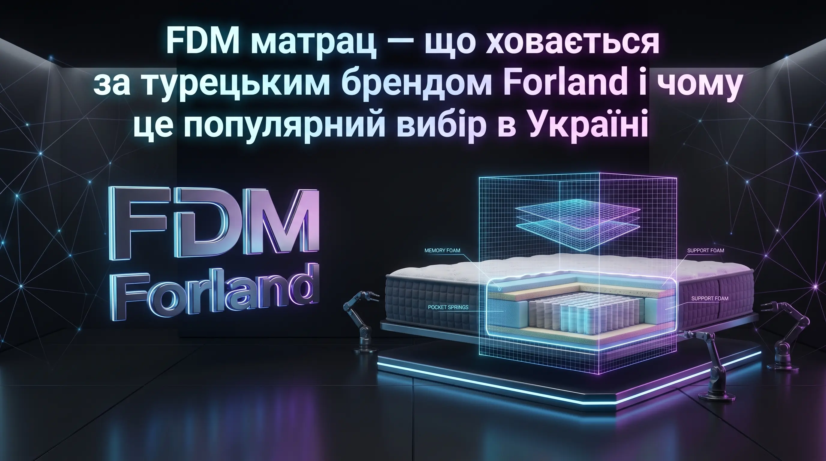 FDM матрац — що ховається за турецьким брендом Forland і чому це популярний вибір в Україні