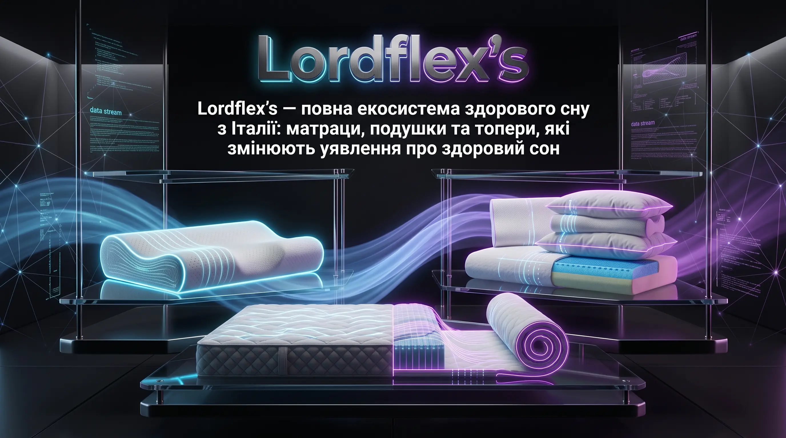 Lordflex's — повна екосистема здорового сну з Італії: матраци, подушки і топери які змінюють уявлення про відпочинок