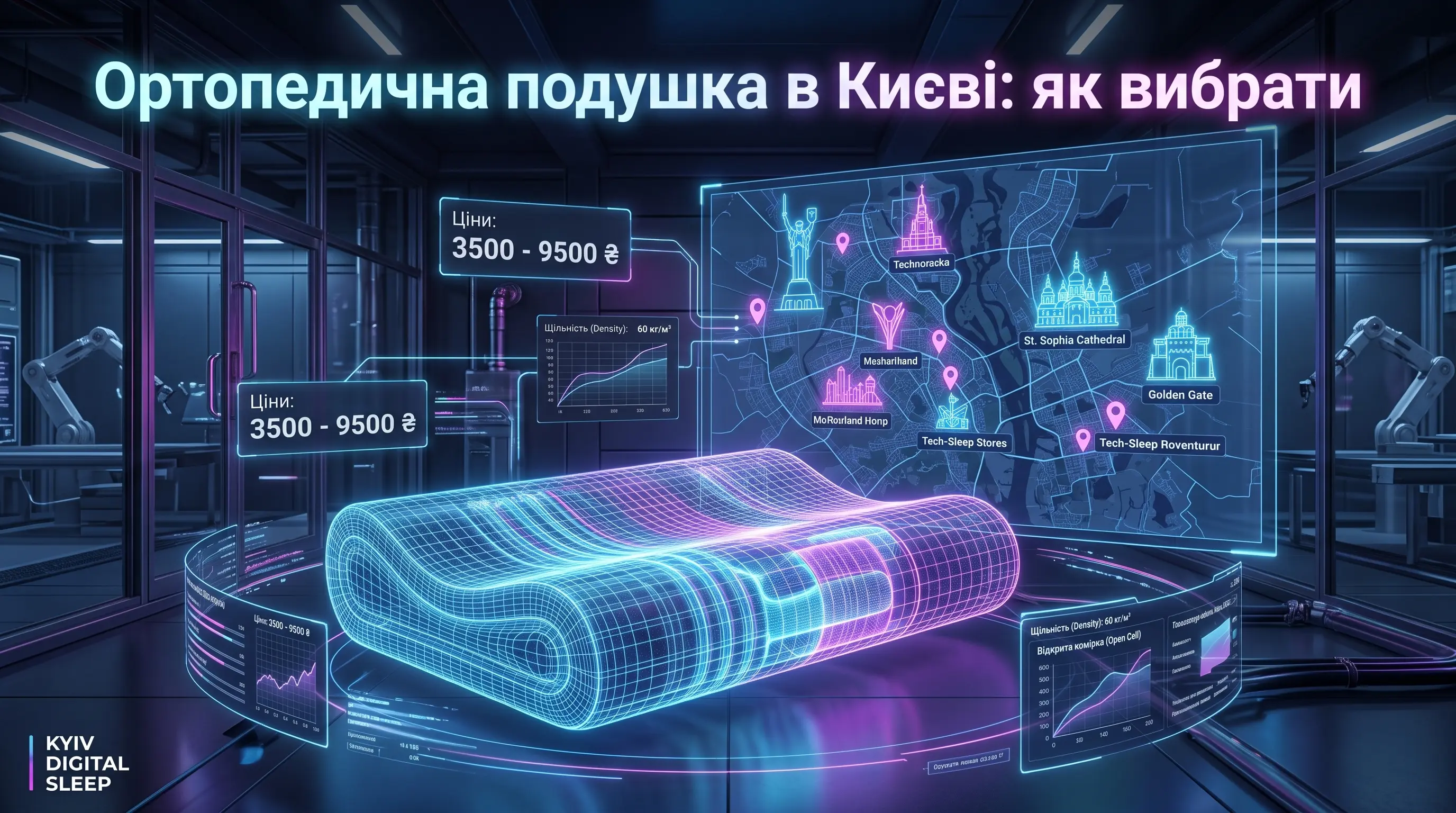 Де купити ортопедичну подушку в Києві — ціни, матеріали і як не помилитись