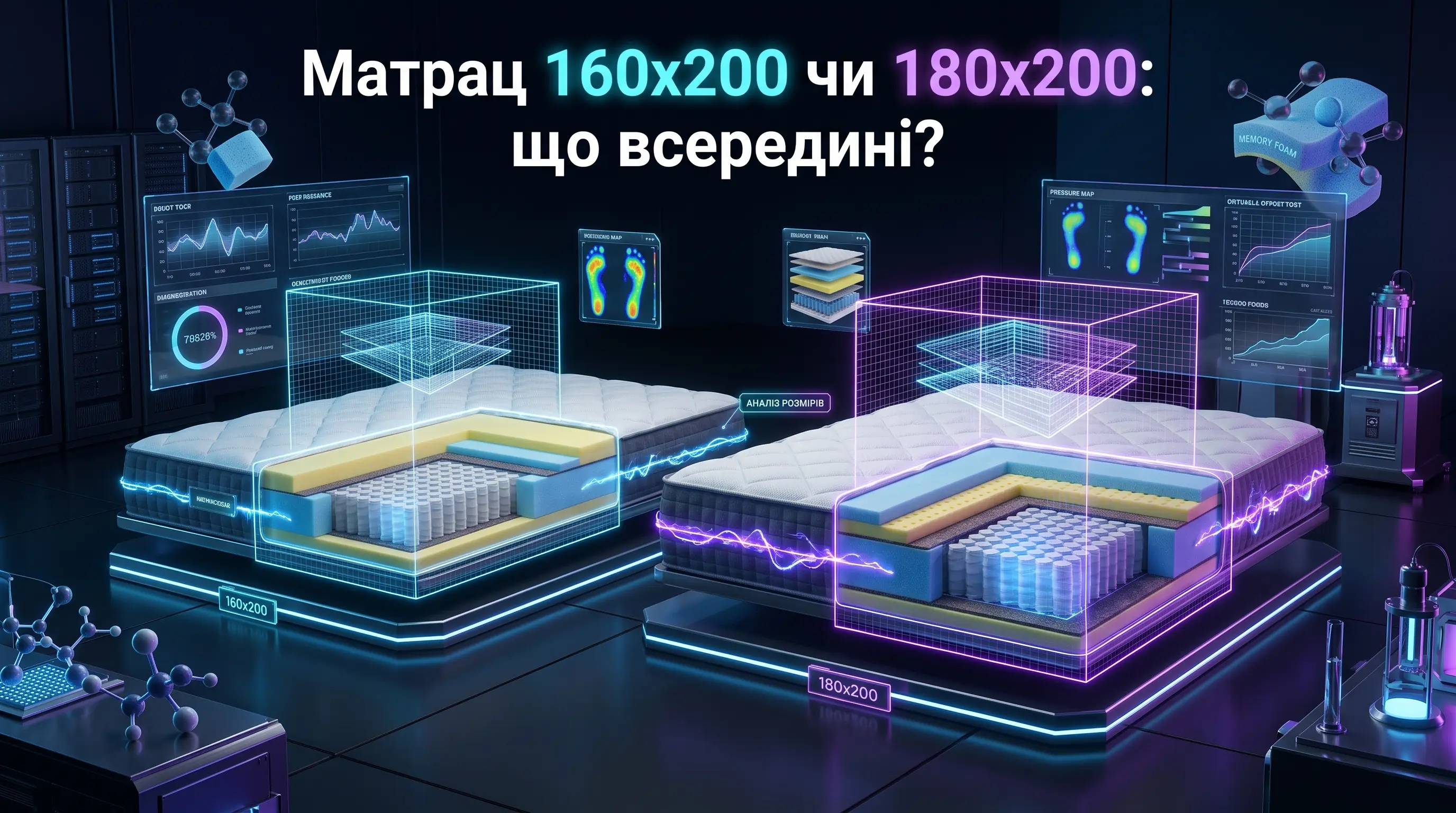 Матрац для двоспального ліжка — 160×200 чи 180×200 і що всередині