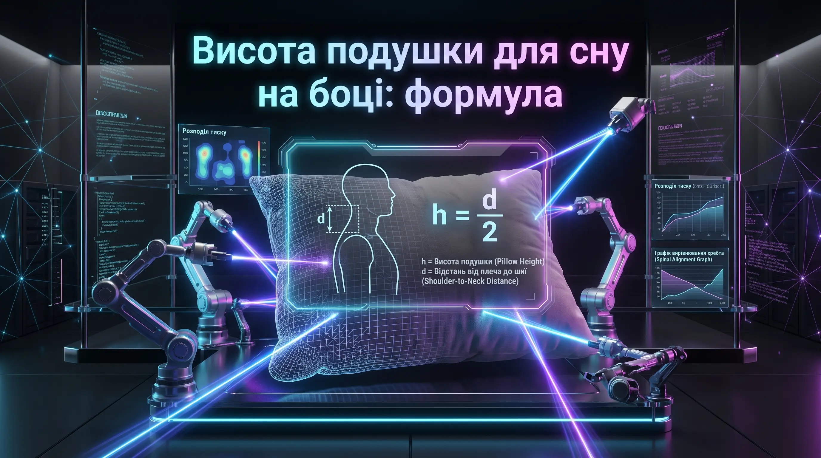 Яка висота подушки потрібна для сну на боці — точна відповідь і формула вимірювання