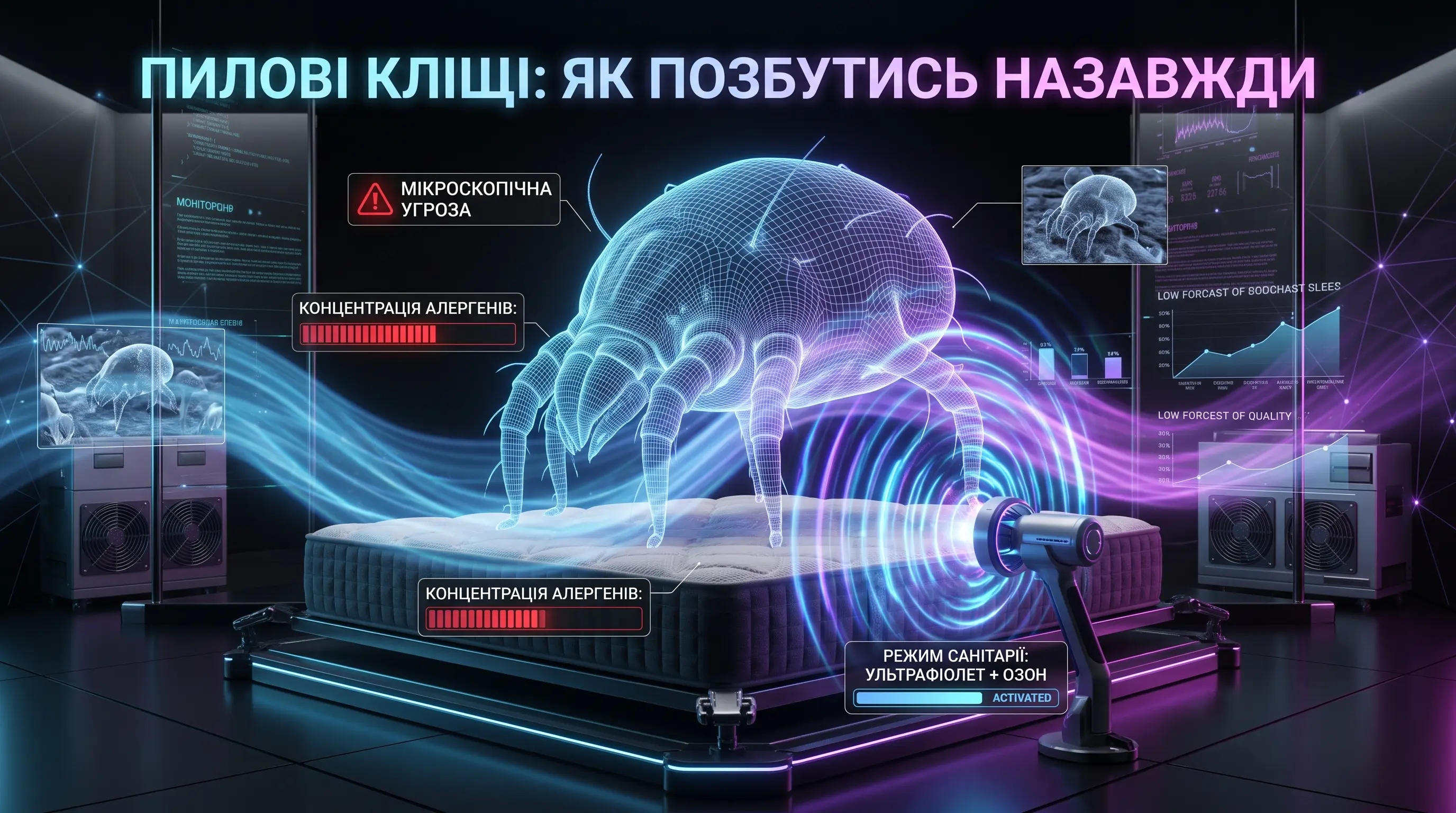 Пилові кліщі в постілі — що це, чим небезпечні і як позбутись назавжди
