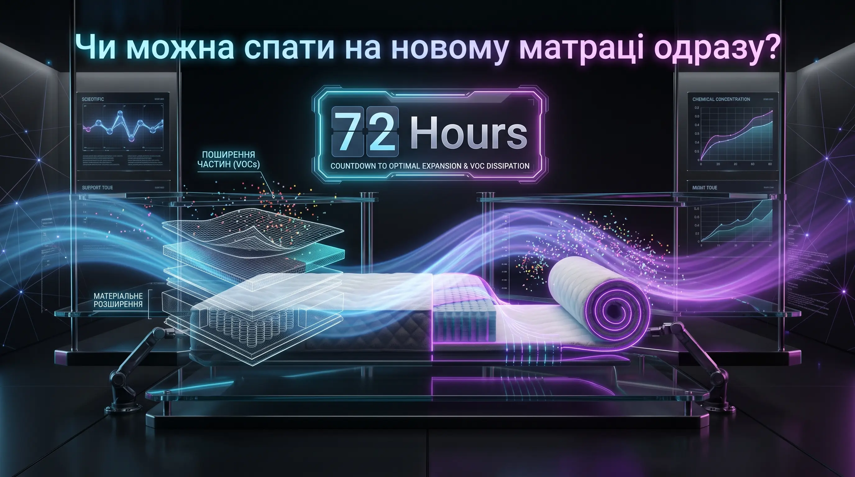 Чи можна спати на новому матраці одразу після купівлі: правда про 72 години і VOC