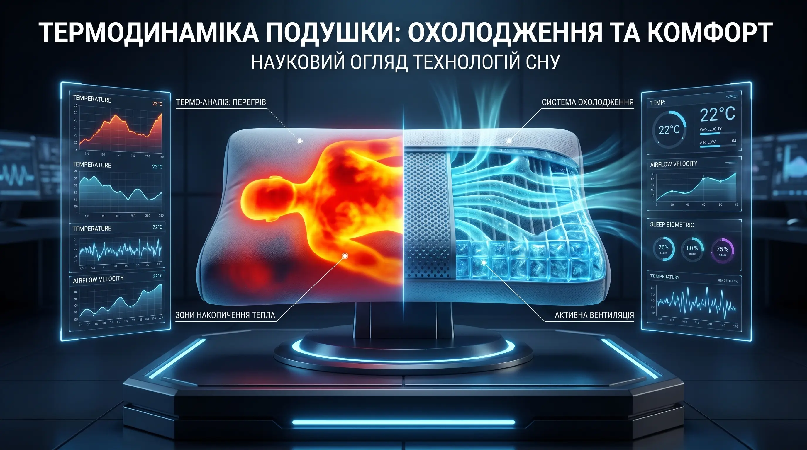 Чому подушка стає гарячою вночі — і яка насправді охолоджує