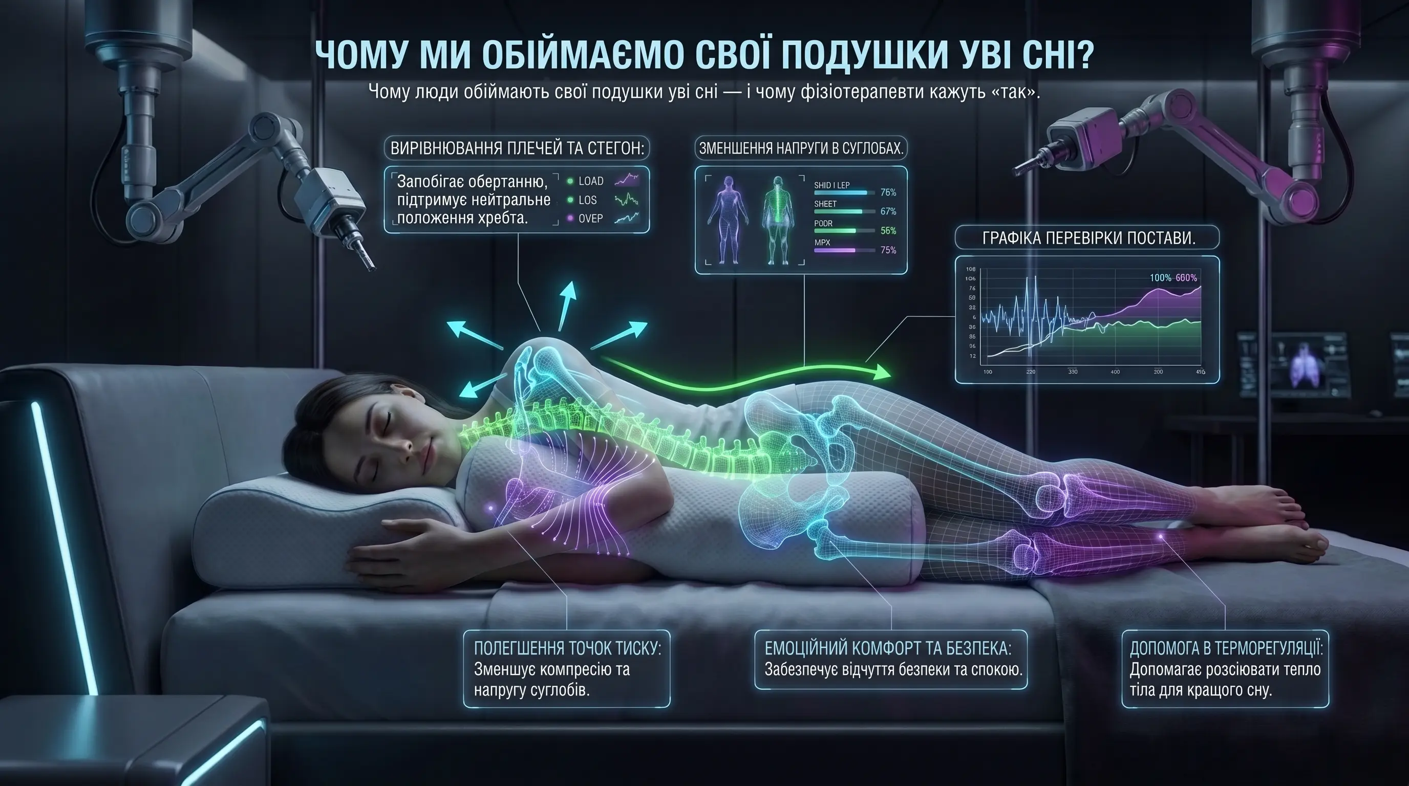 Навіщо люди обіймають подушку уві сні — і чому фізіотерапевти кажуть "так"