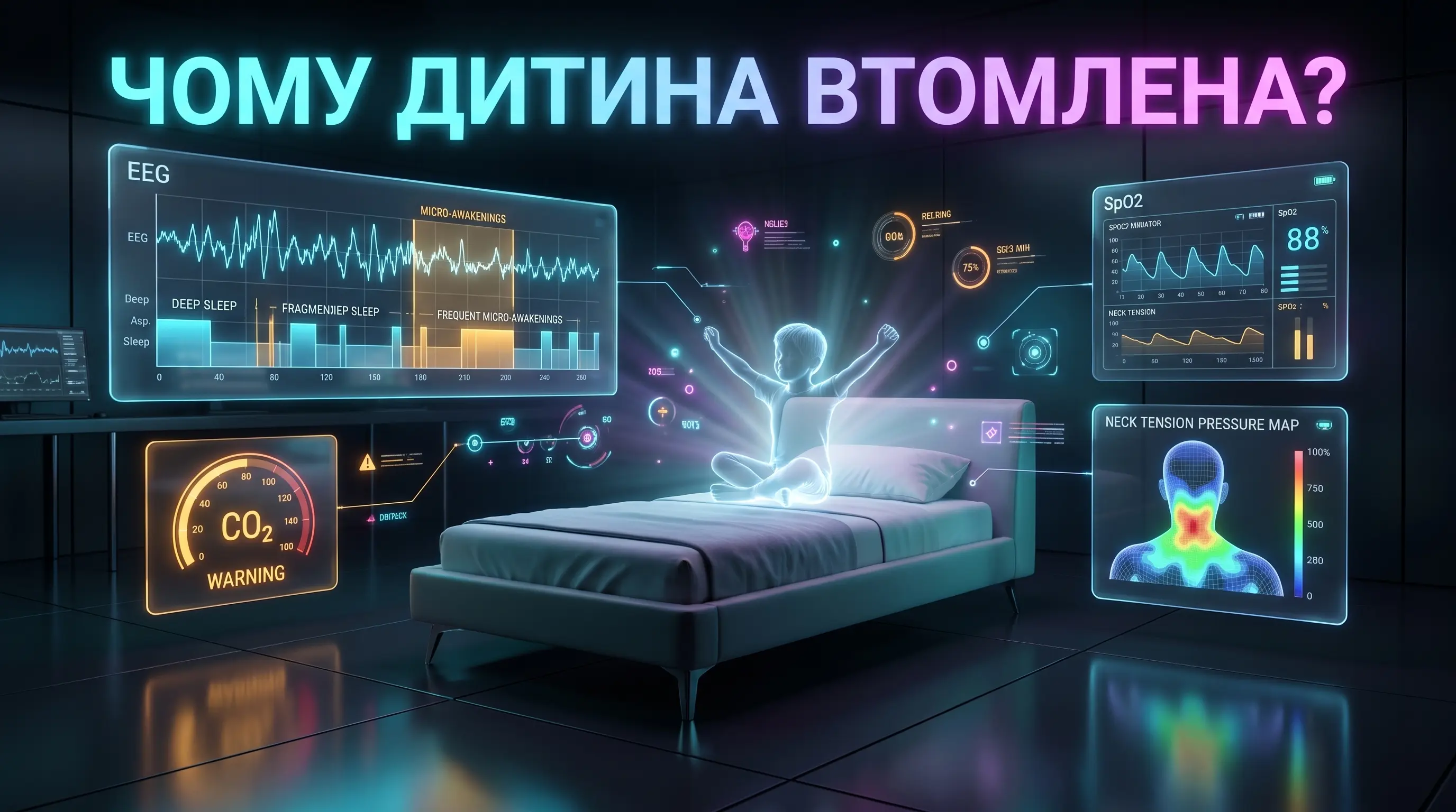 Дитина прокидається втомленою навіть якщо спала всю ніч — що перевірити першим