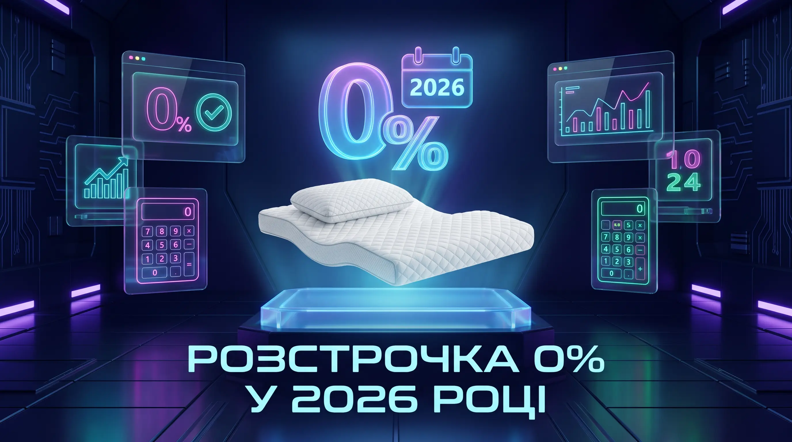 Матрац або подушка в розстрочку у 2026 — як отримати 0% і не переплатити