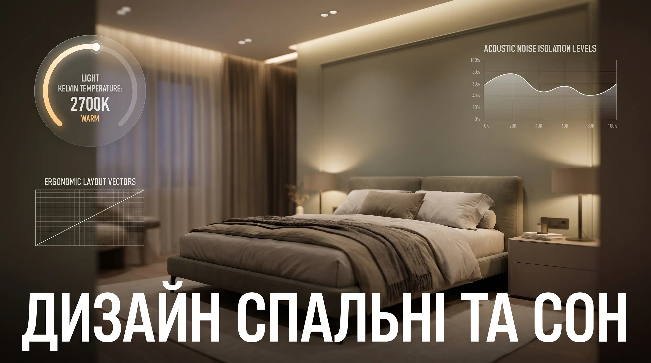 Як дизайн спальні — колір, освітлення і меблювання — впливають на якість сну
