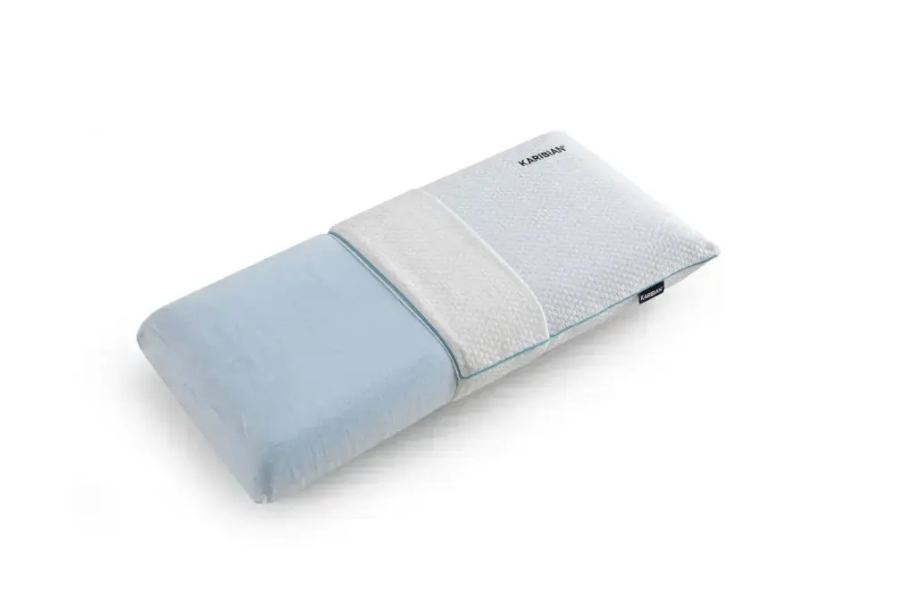 Ортопедична подушка Karibian Descanso Blue Comfort Soft — м'яка підтримка та глибокий відпочинок